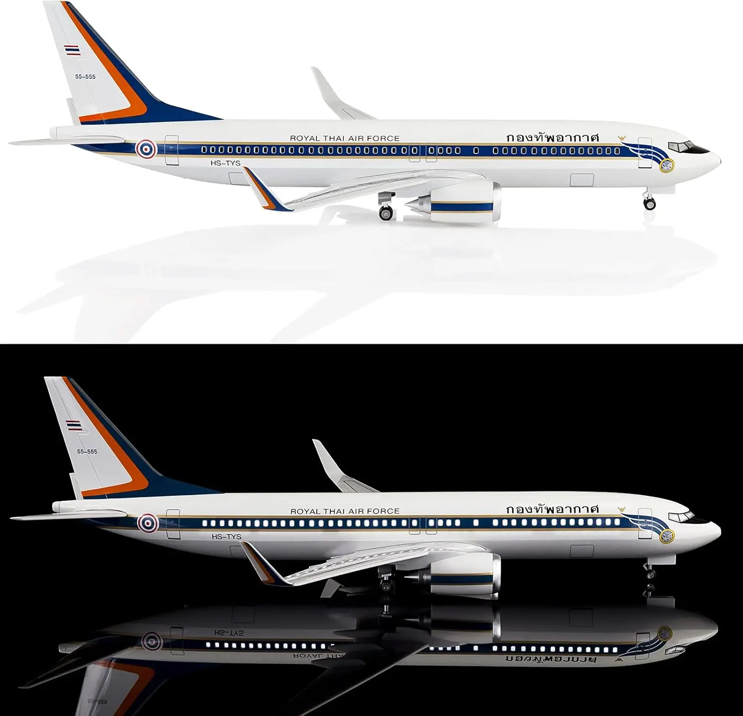 

Airplane toyThailand Air Force B737 Plane Model 47cm 1:130 Scale Model Metal Model Planes Kits Display Toy planes for boys