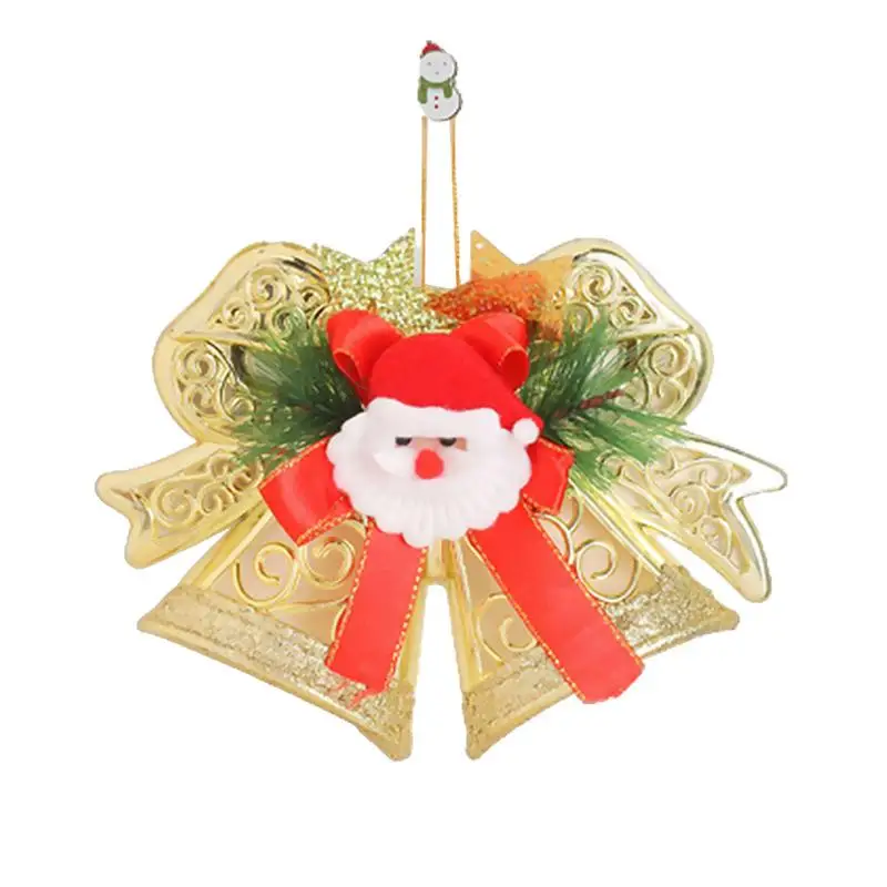 

Bell Ornaments For Christmas Tree Santa Claus Bell Door Pendant Christmas Showcase Toy Ornament For Fireplace Centerpieces