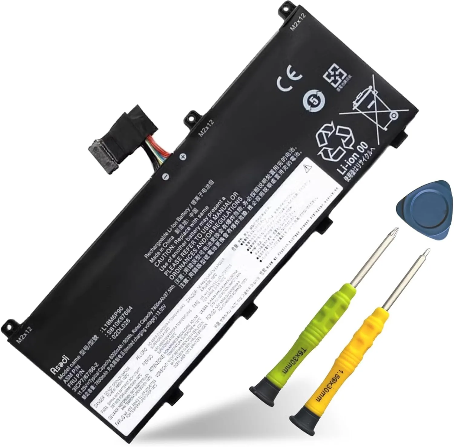 L18M6P90 Laptop Battery For Lenovo ThinkPad P53 Series Notebook L18C6P90 5B10W13901 SB10T83144 SB10K97664 11.25V 90Wh 8000mAh