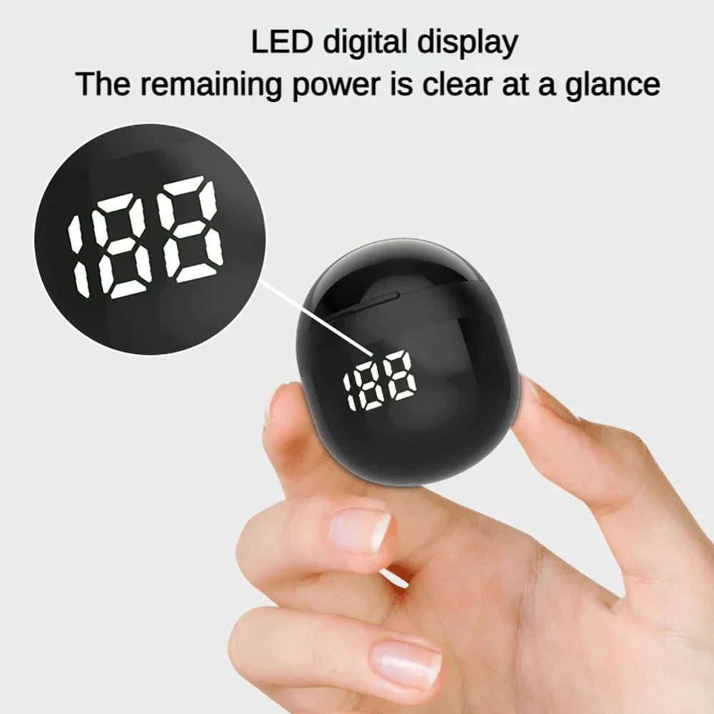 SK18 Mini Invisible Headphones Wireless Bluetooth 5.3 Headphones Bass Sleeping Headphones with Microphone Noise Cancellation HD