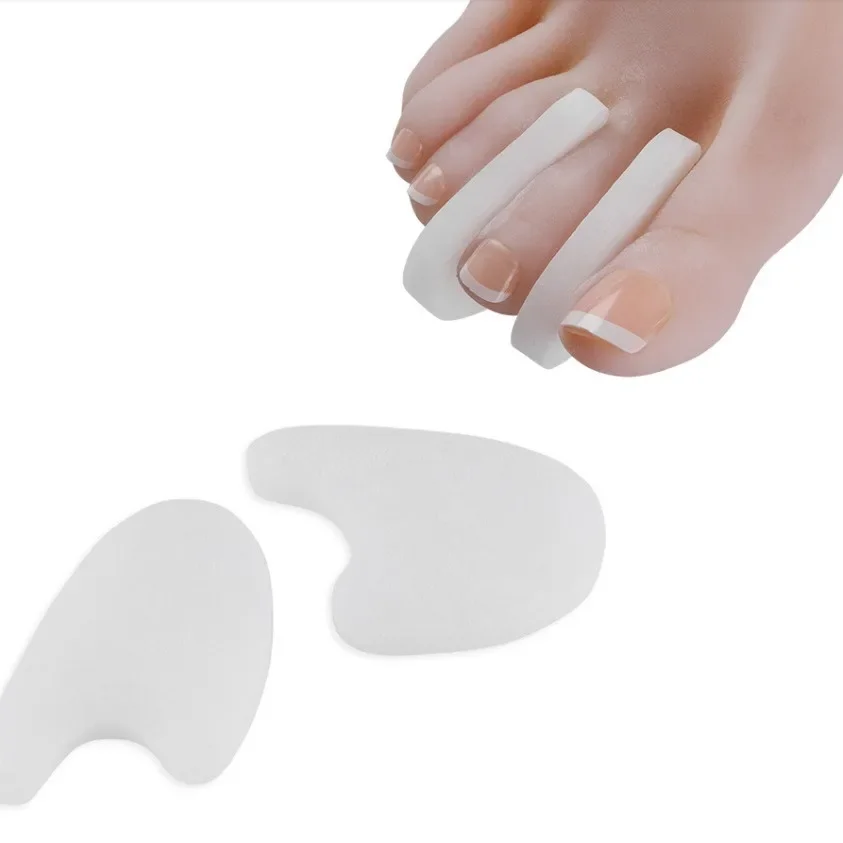 

2pcs Toe Separator Hallux Valgus Bunion Corrector Straightener Soft Silicone Toe Protector Spacer Foot Care Tool 발가락 교정기