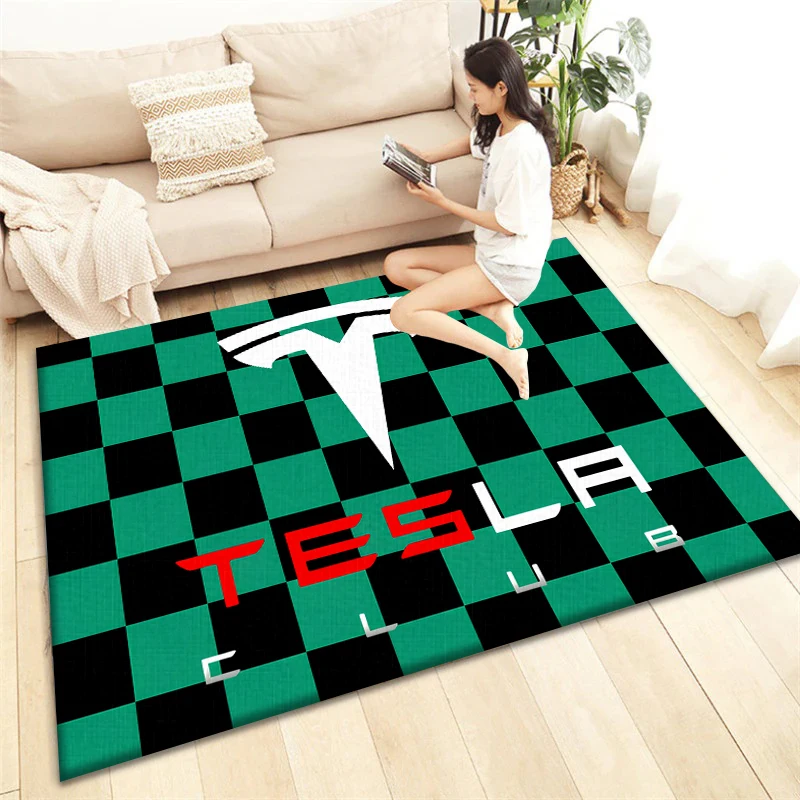 T-tesla-a print Carpet, Living room Bedroom floor mat Kitchen mat Bedroom Mat,bedroom decor birthday gift Yoga mat, floor mats