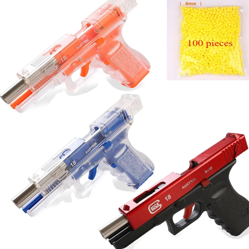 Hand Gezheng Locke G18 Empty Pull Warehouse Three-hook Machine for Shooting Toy Gun and Quick-release Terra To Grab Boy's Gift