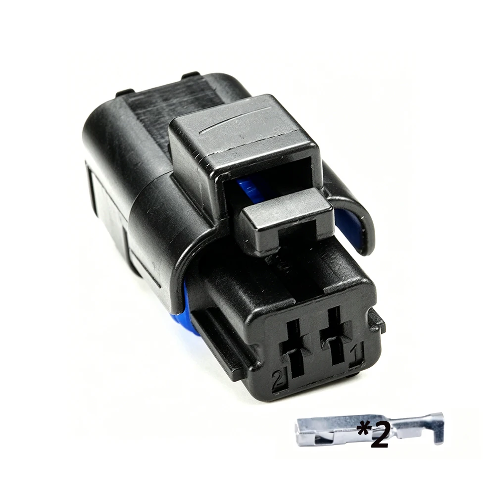 

2 Pin auto waterproof connector Water temp sensor headlight Solenoid valve plug 211PC022S0149 10820158 for Peugeot Citroen
