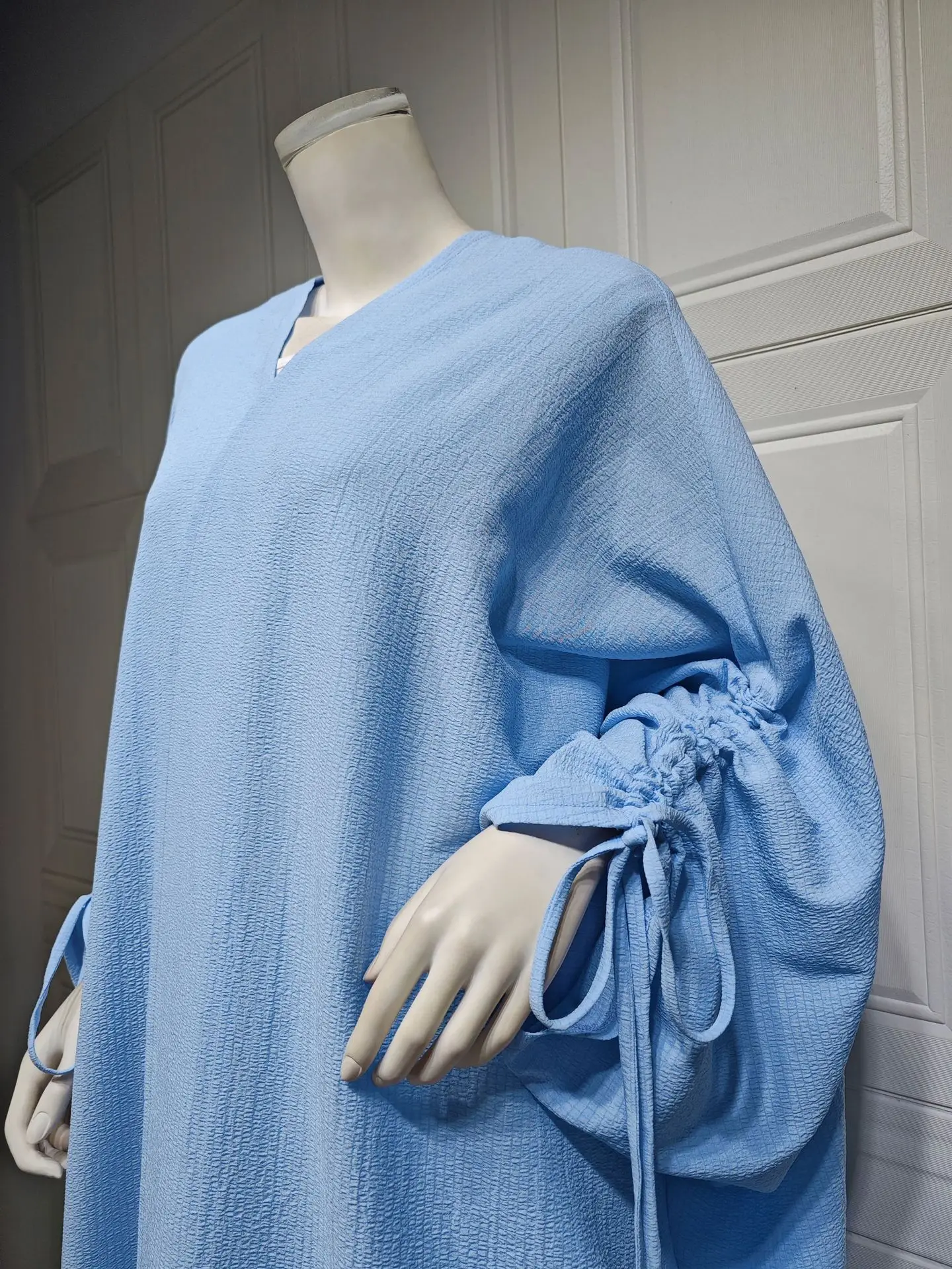 Muslim Open Front Abaya Women Kaftan Batwing Sleeves Loose Maxi Length Ramadan Dress Women Abayas Jilbabs Outwear Cardigan Coat