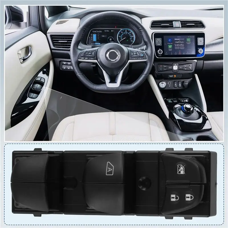 

AB16-Car Power Window Switch Front Left 25401-4BA5A/254014BA5A For Nissan Altima Juke Sentra 2011-2023