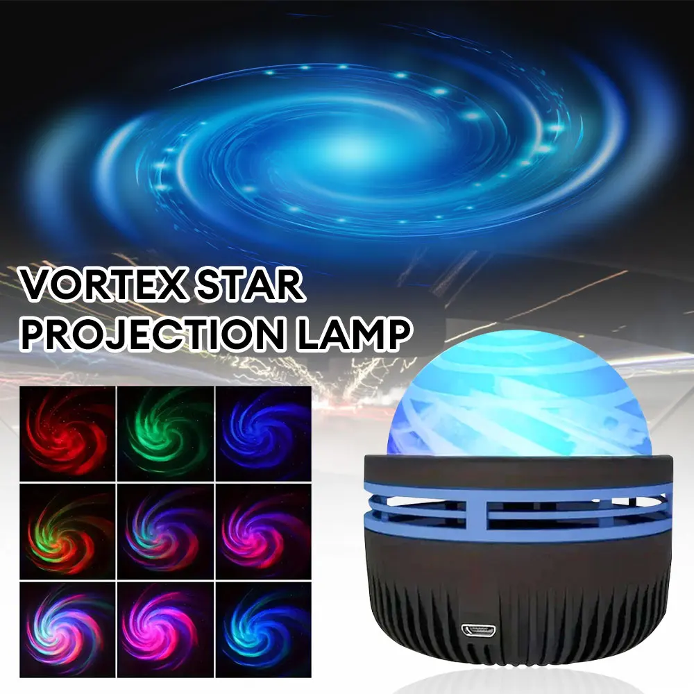 Colorful Starry Sky Projector Light Rotating Magic Ball RGB Moon Galaxy LED Night Lights Bedroom Decor for Kids Projection Light