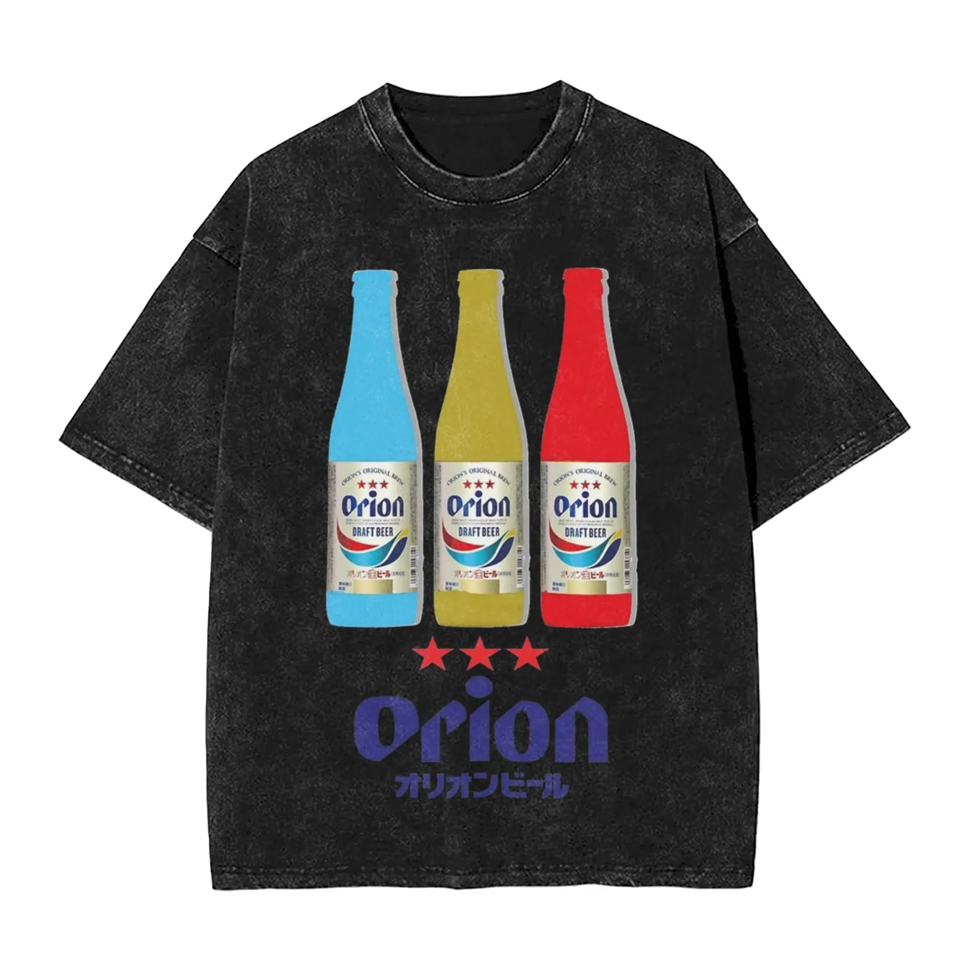 أوريون البيرة غسلها تي شيرت الشارع الشهير الهيب هوب تي شيرت تقليدي تي شيرت بلايز للرجال النساء القطن Harajuku المطبوعة