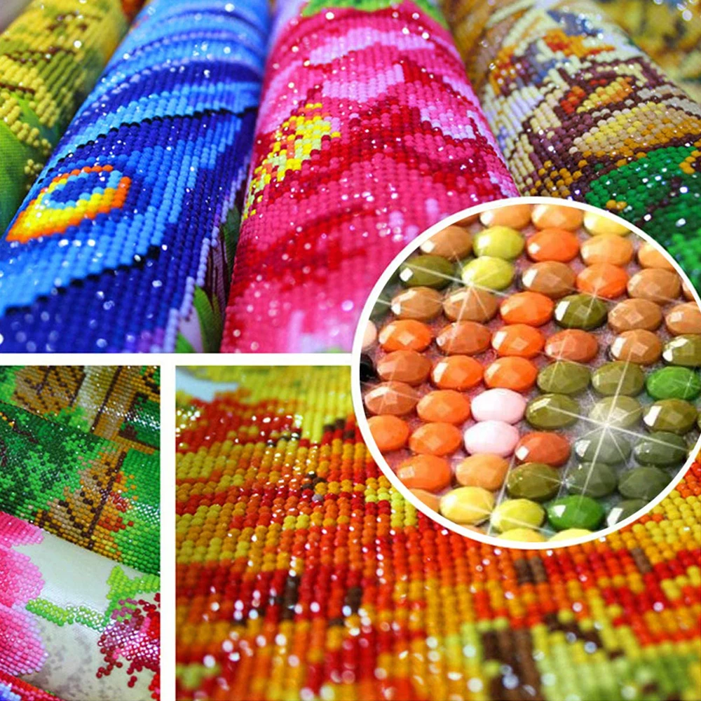 DIY Diamant Malerei Chrysantheme Rose Schmetterling Voller Diamanten Stickerei Blume Mosaik Kreuz Stich Set Hause Dekoration Geschenk – Detail 13