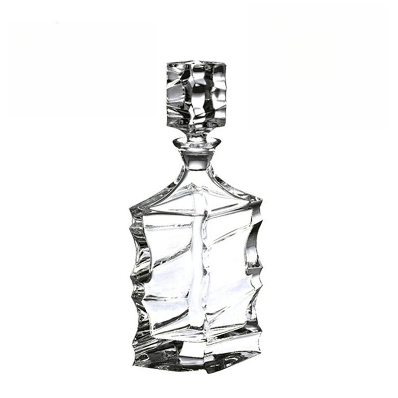 

Crystal Glass Wine Bottle Whiskey with Lid Bottle Set