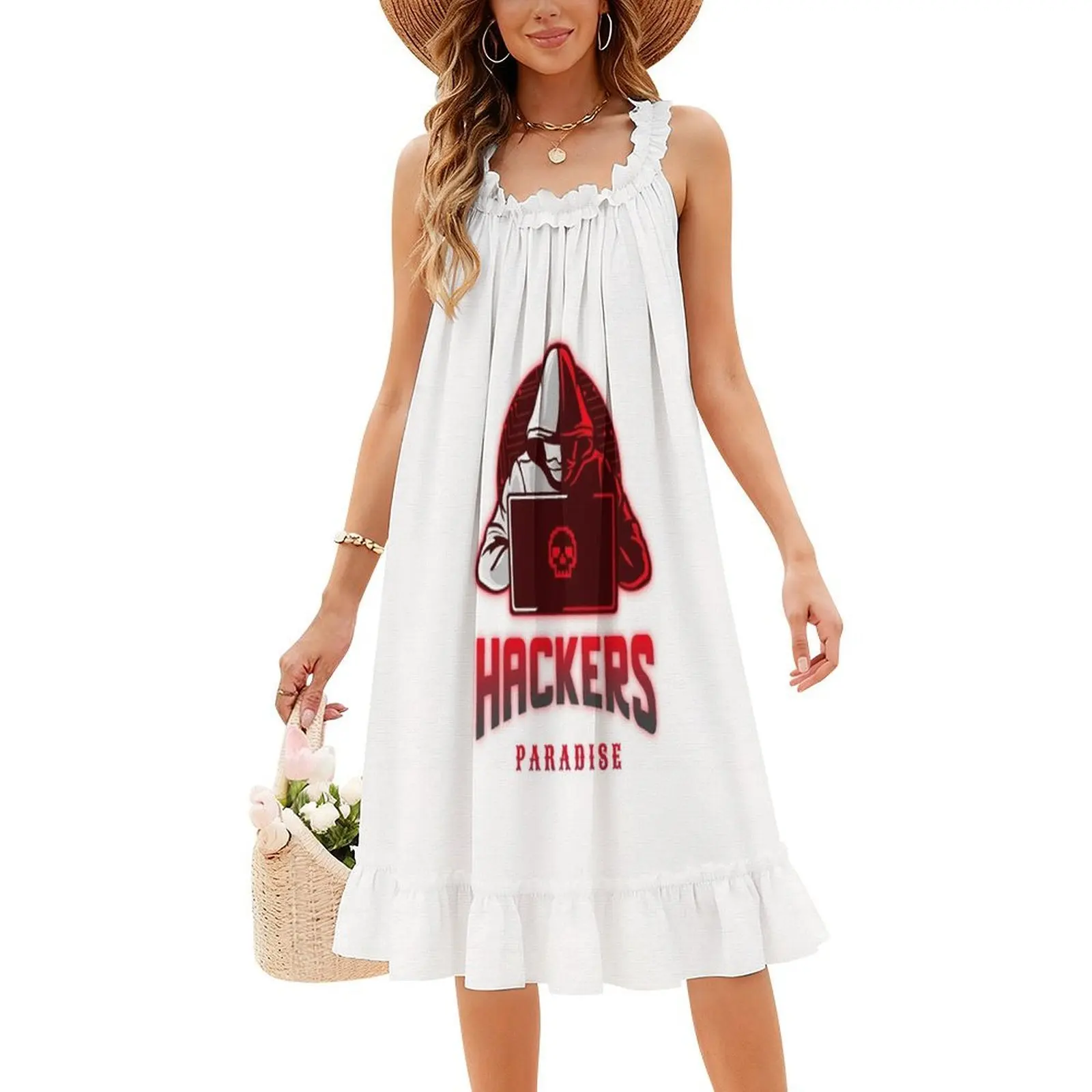 الكمبيوتر هاكر Preppy نمط فستان قصير للنساء ألف خط فضفاض صالح فستان يوم غير رسمي الكمبيوتر القراصنة الطالب الذي يذاكر كثيرا وادي السيليكون المرأة #4