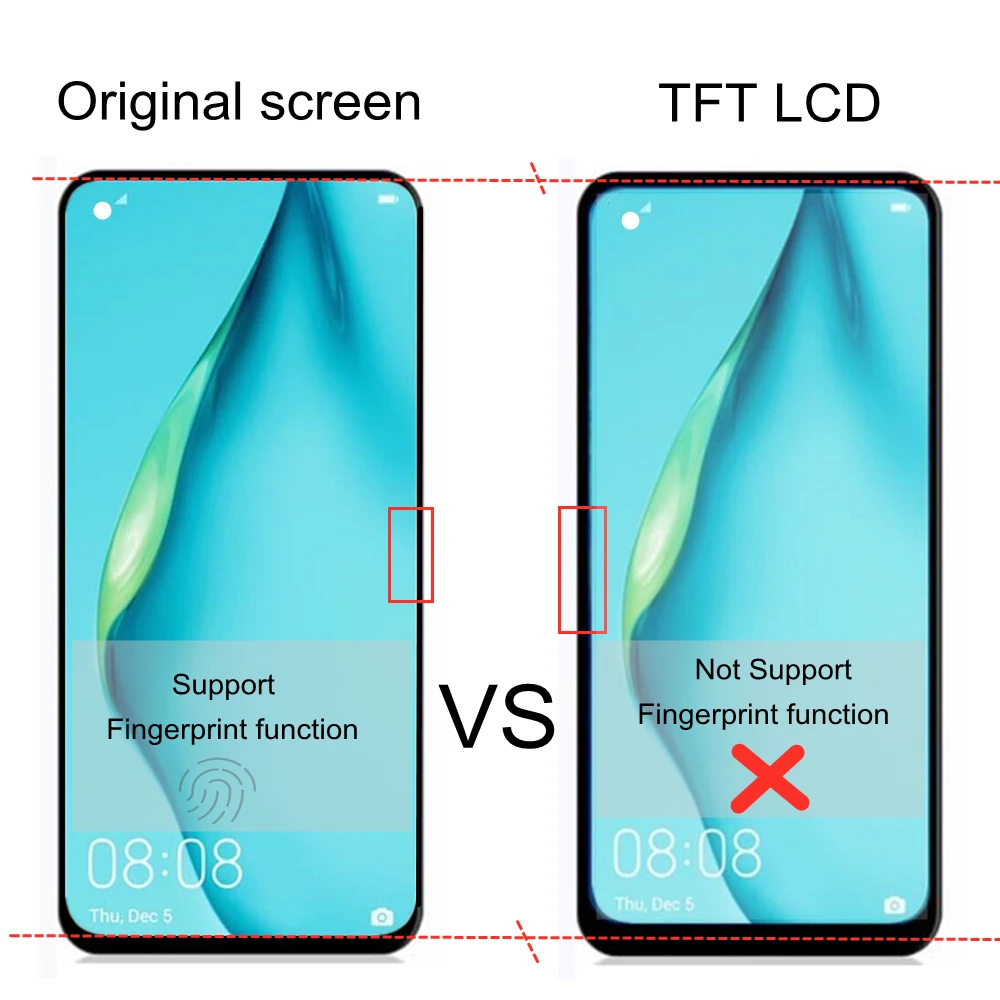 6.40  TFT LCD For OPPO Realme V15 5G LCD Display Touch Screen Digitizer Assembly Replacement