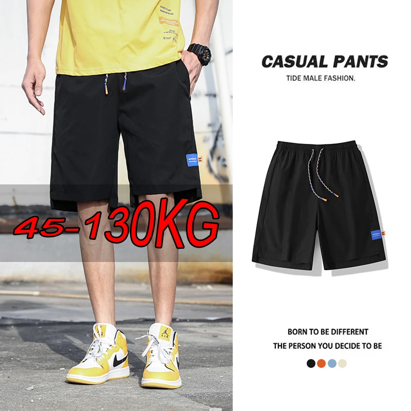 

L-8XL Oversized Shorts Men and Women Summer Comfortable Five-point Pants Casual Sports Pants Loose Plus Size Couple Pants