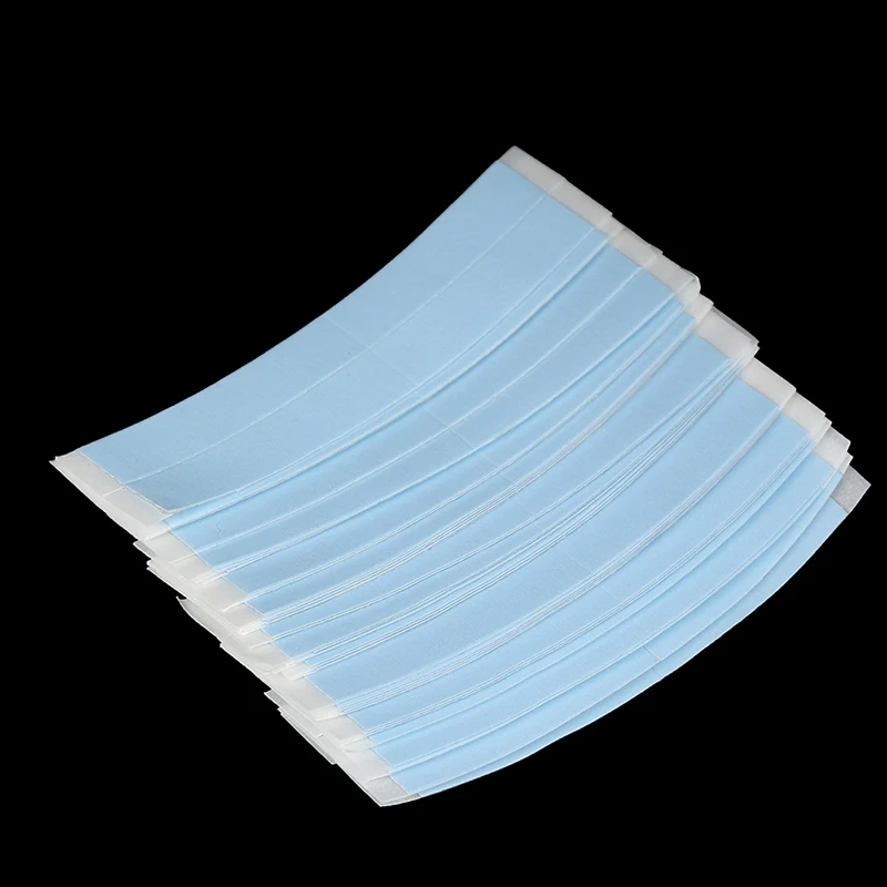 36PCS Blue Double Adhesive Tape Strips For Toupee/Lace Wig Hair System 2.2 x 7.4cm Adhesive Tape Lace Front Waterproof Wig Tape