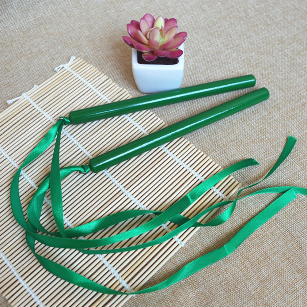 

Ribbon Rhythm Sticks Kids Musical Tools Percussion Instrument with Ribbons Proper Size Safe Rounded Edges Ideal Preschool