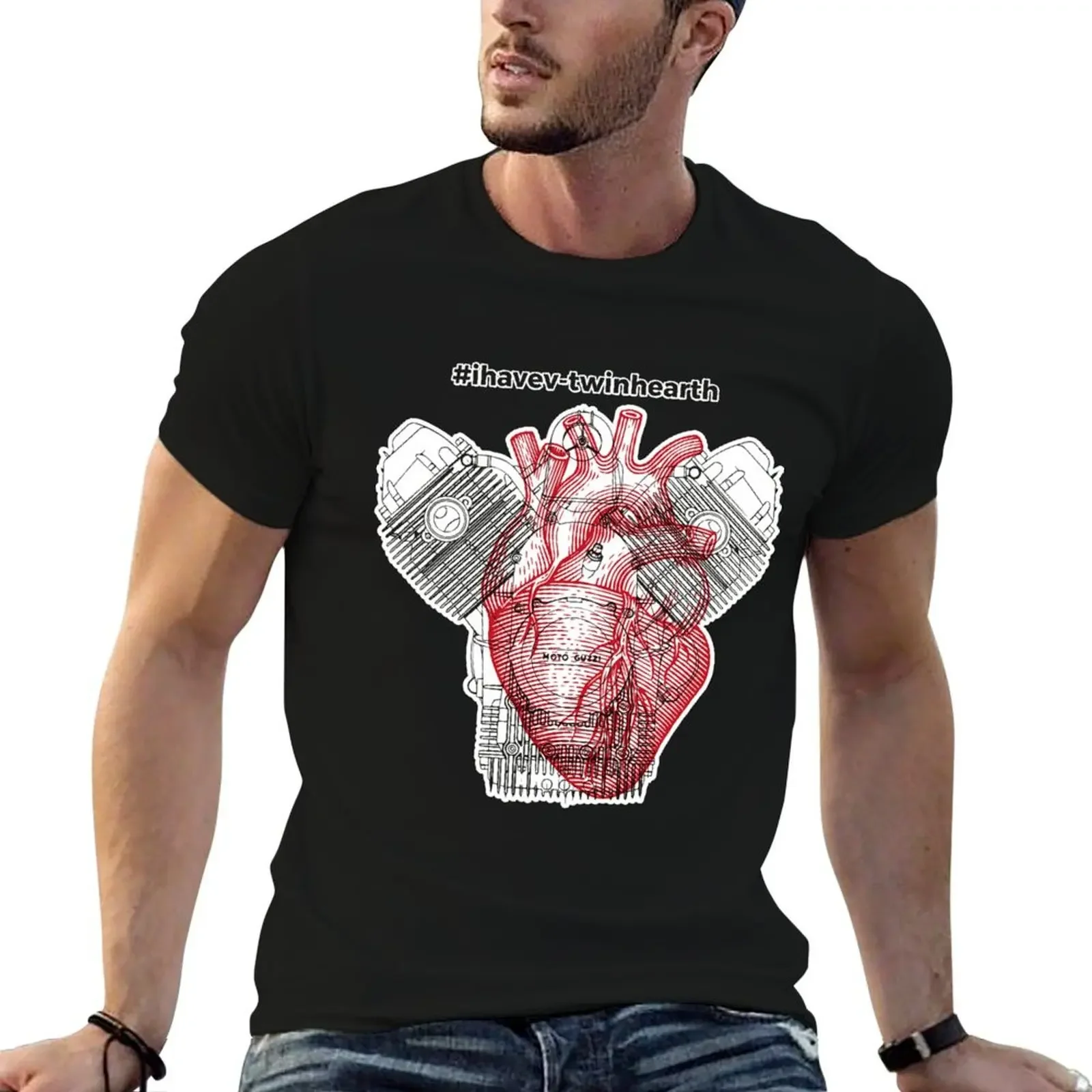 Ho un cuore bicilindrico 2 T-Shirt Aesthetic clothing plus size tops graphics sweat shirts, men