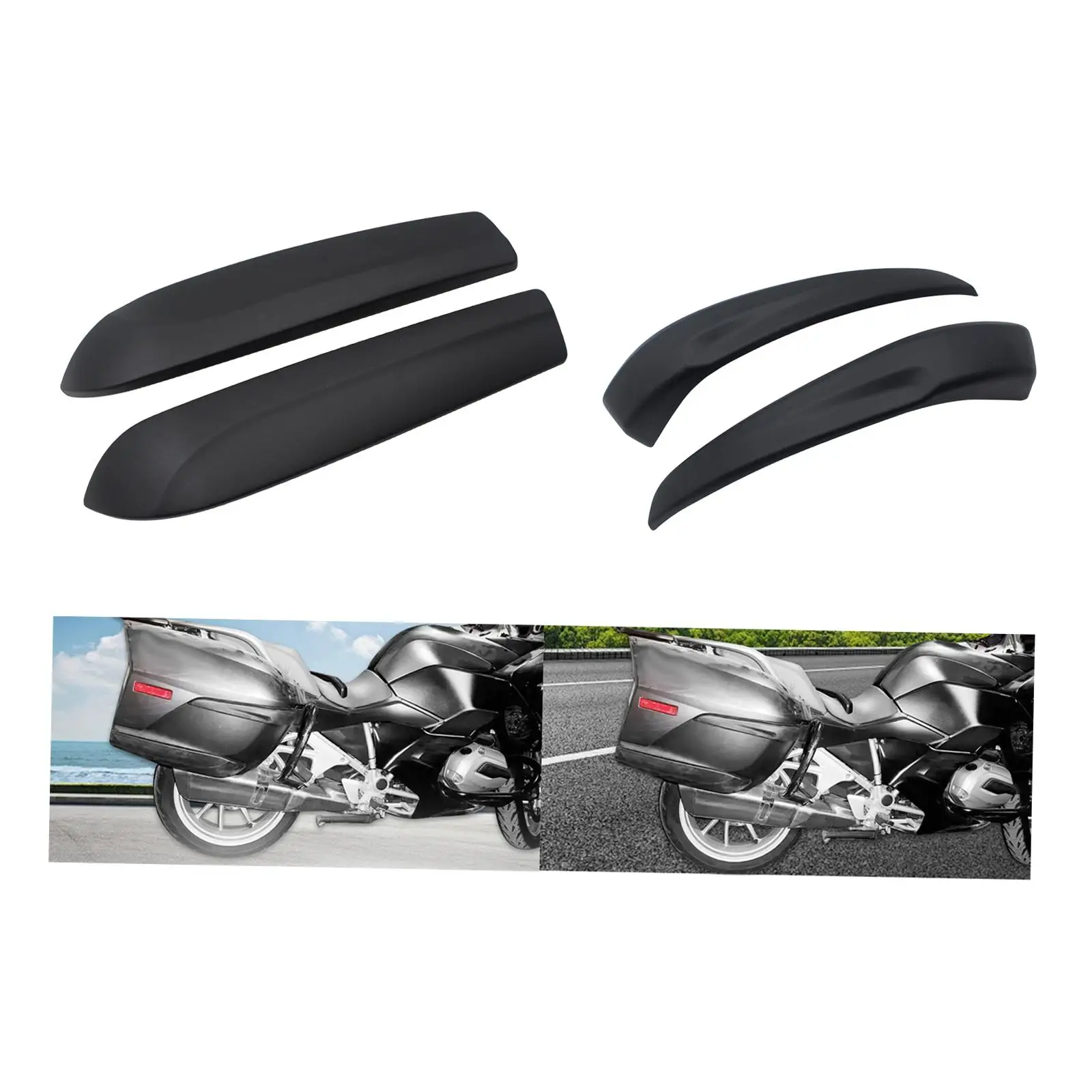 

2x Motorcycle Side Case Protector Guard Crashproof Hard Side Saddlebag Box Trunk Garage Replaces for R1200RT 2014-2018