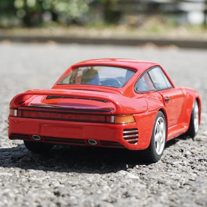 WELLY 1:24 Porsche 959 Alloy Sports Car Model Diecast Metal Toy Vehicles Car Model High Simulation Collection Toy Gift