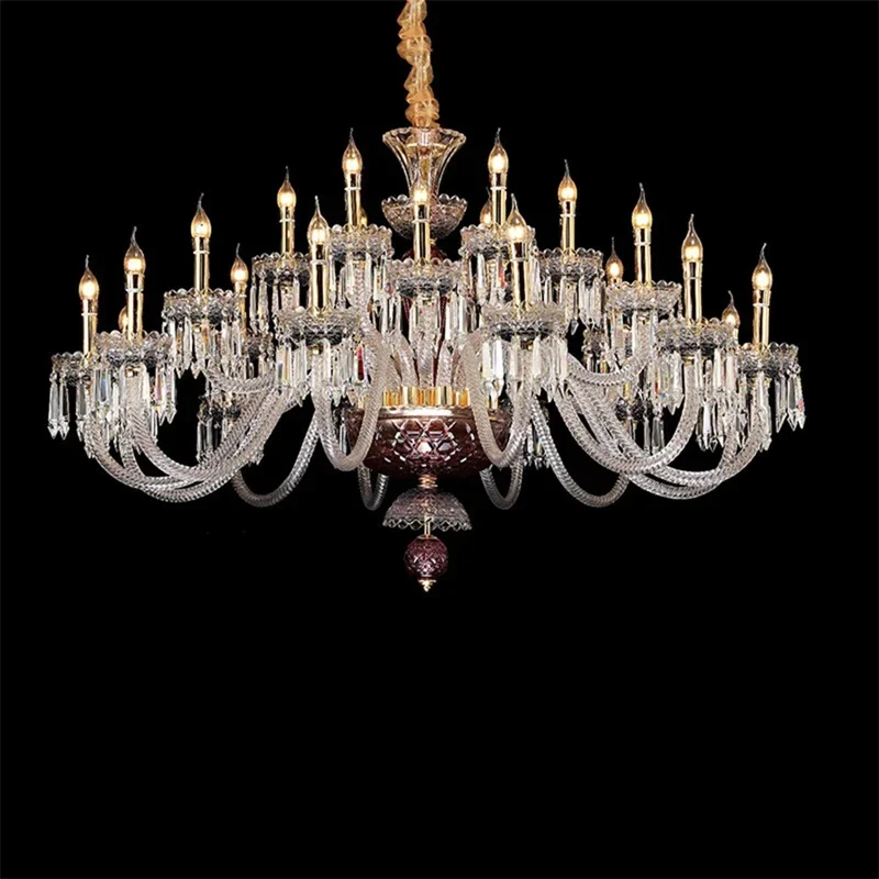 

BERTH люстра в европейском стиле, светодиодная подвесная подвесная свеча, хрустальные светильники, роскошные светильники для дома, гостиной