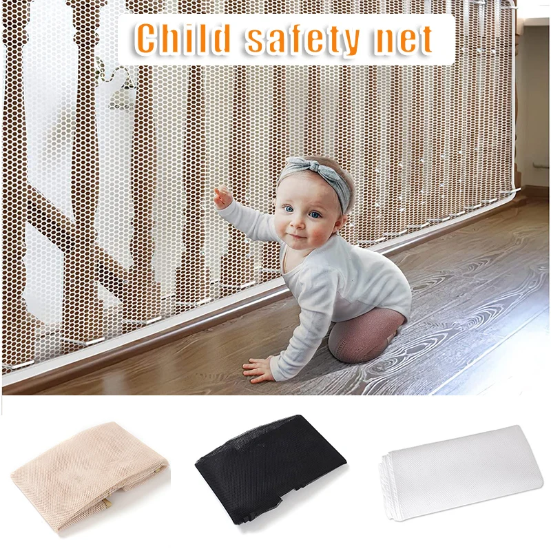 Balcony Safety Net Thick Polyester Mesh Guard Child Protection Fence for Railings Stairs Indoor Outdoor Durable Home Gear