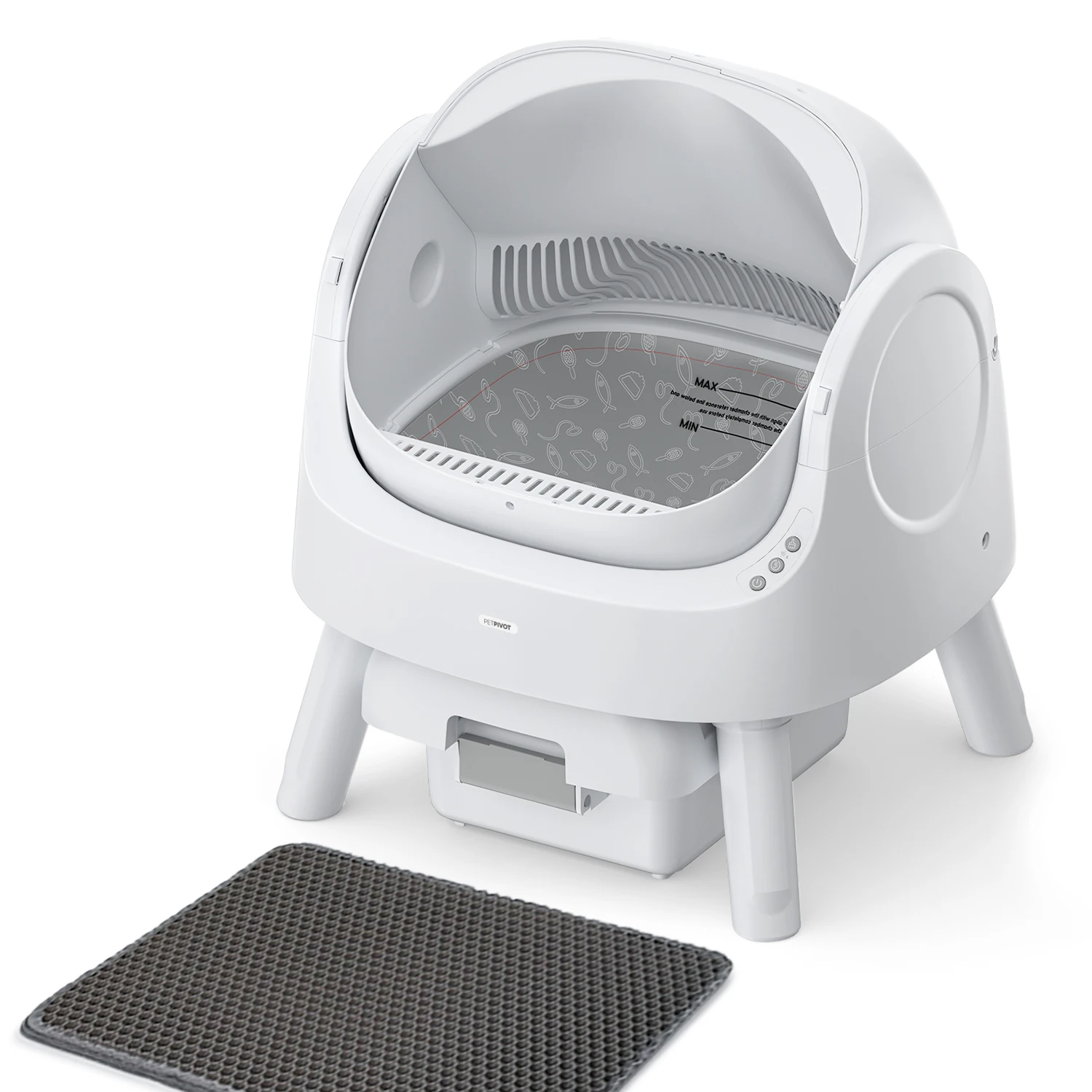 

PetPivot Pet Supply Cat Furniture Self Cleaning Litter Box For Cats Kitten Security And Protection