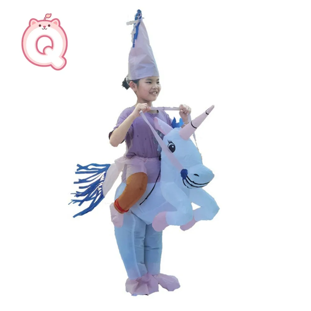 

Christmas Campus Riding Unicorn Inflatable Costume Wedding Funny Animal Cosplay Prop Clothing Halloween Cartoon Doll Clothes