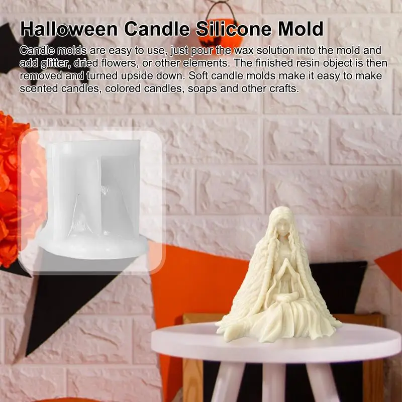 Candle Abstract Art Easy Demoulding Non Stick DIY Supplies Heat Resistant Machine Washable Molds Silicone Candle Mold Accessory