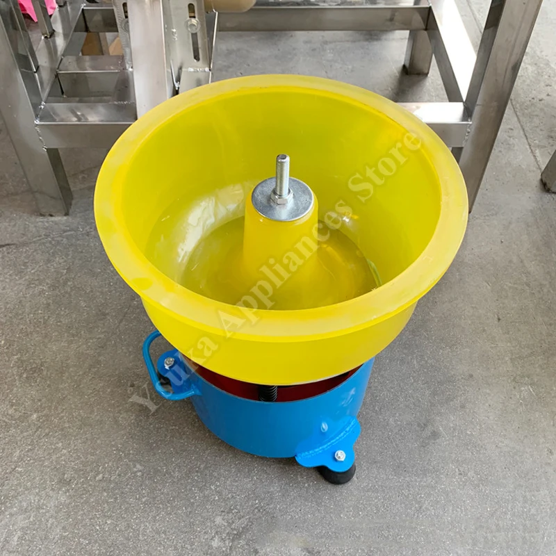 Vibration Polishing Machine 12inch Speed Regulating Pebble Jade PU Straight Bucket Vibration Bucket Polishing Vibration Grinder