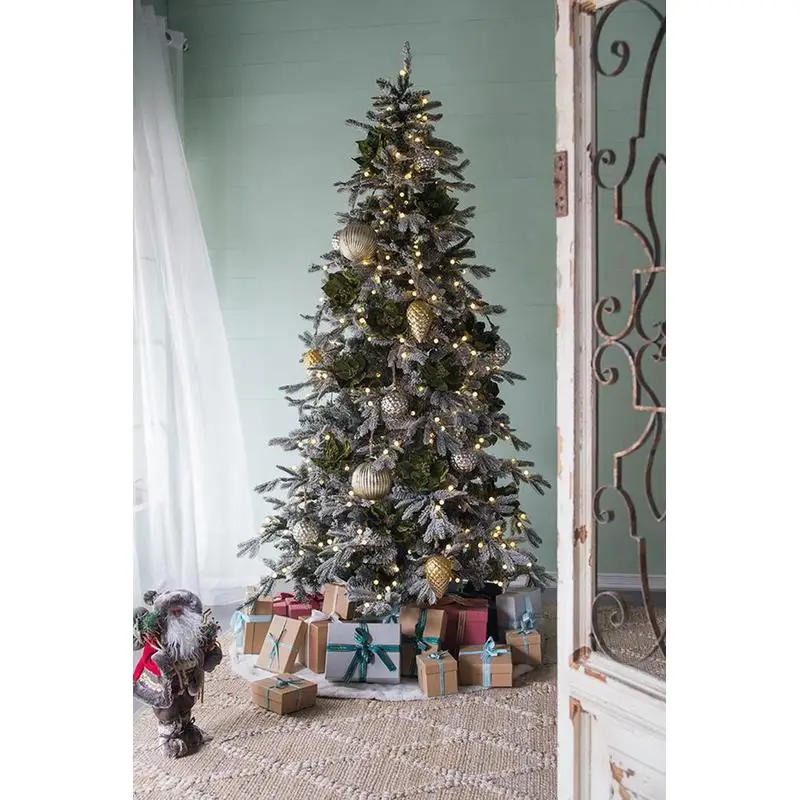 مجموعة من 4 كرات معلقة من زينة عيد الميلاد الزجاجية المزخرفة - كرات معلقة مقاس 6 بوصات لتزيين شجرة العطلات #6