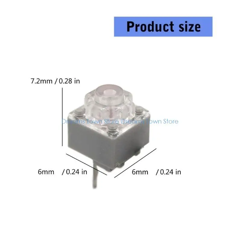 HX6A 6x6x7.2mm Mouse Microswitches Mouse Buttons Microswitch 10Million Clicks 10PCS