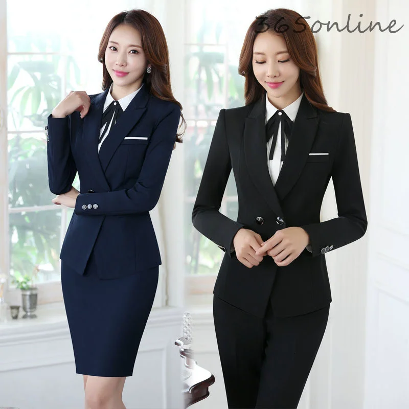 Business Suits Formal Women Office Professional Blazers Pantsuits Trousers Set Fashion Career Interview Work Wear Suits 5XL Size