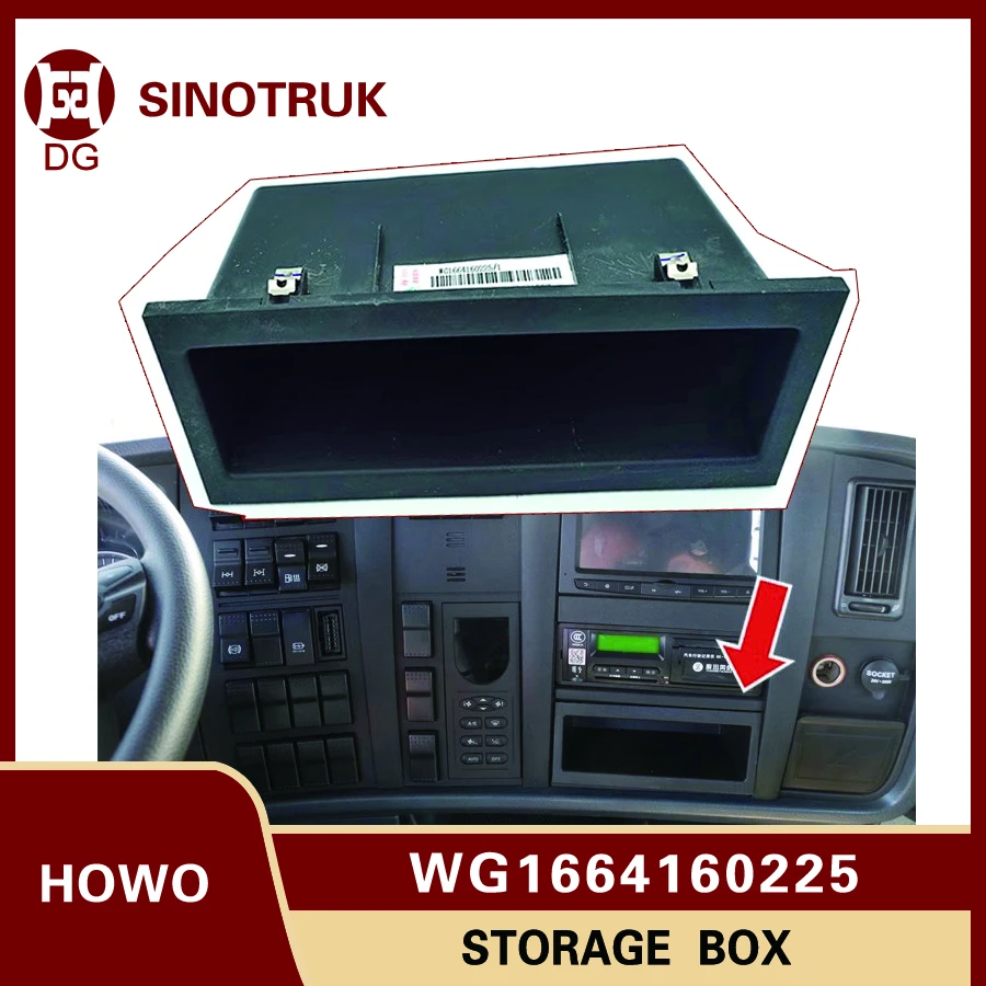 

Truck Dashboard Storage Box WG1664160225 for Sinotruk Howo Truck Parts