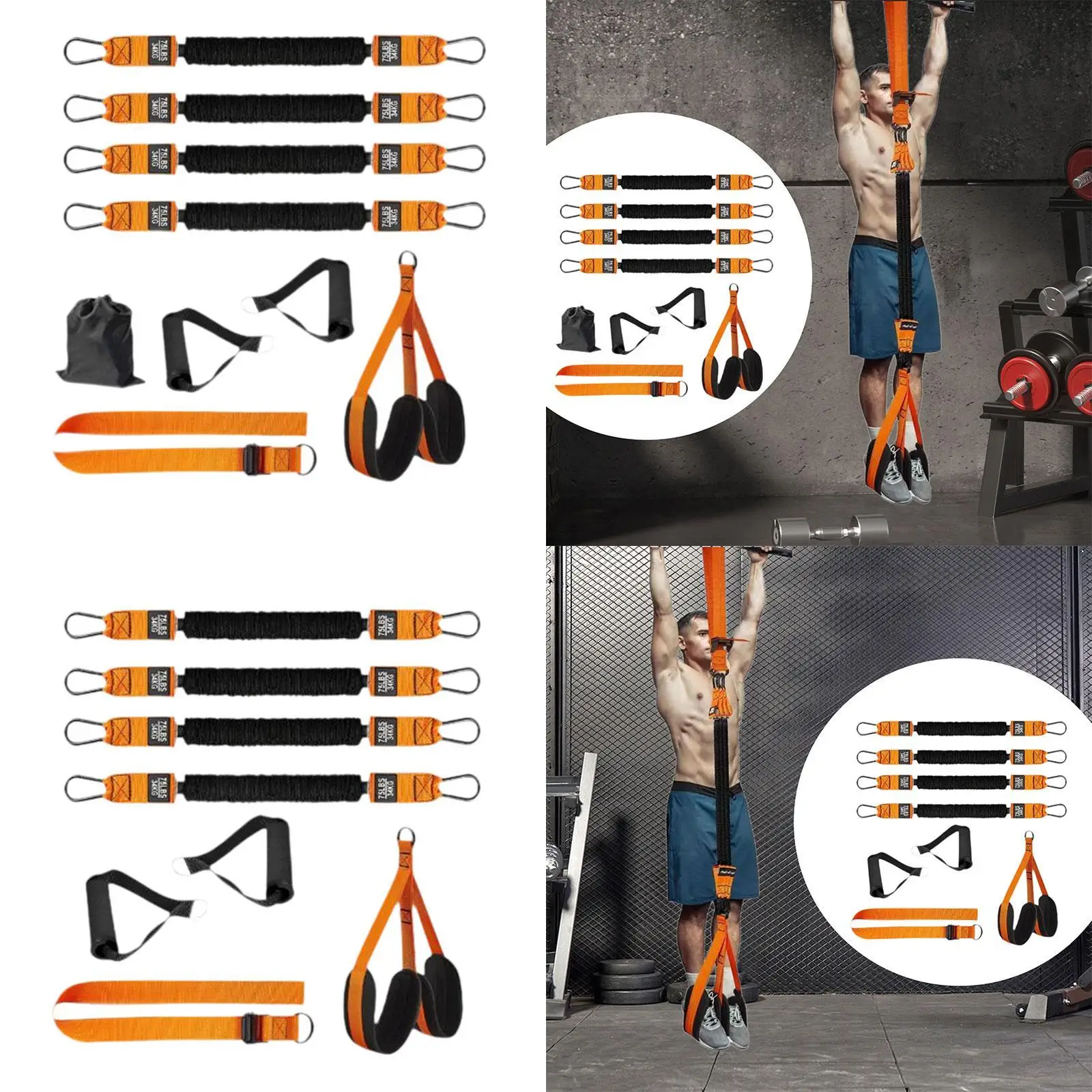 Pull up Assistance Bands Heavy Duty แขวนการฝึกอบรมเท้าสําหรับออกกําลังกาย Chin up การออกกําลังกาย Strength Training Home Fitness