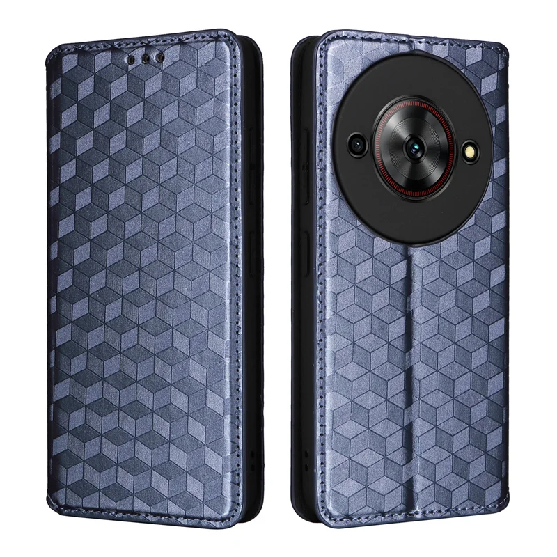 For ZTE Nubia Focus 5G Case stereoscopic lines Premium Leather Wallet Leather Flip Case For ZTE Nubia Focus 5G NX302J Phone Case