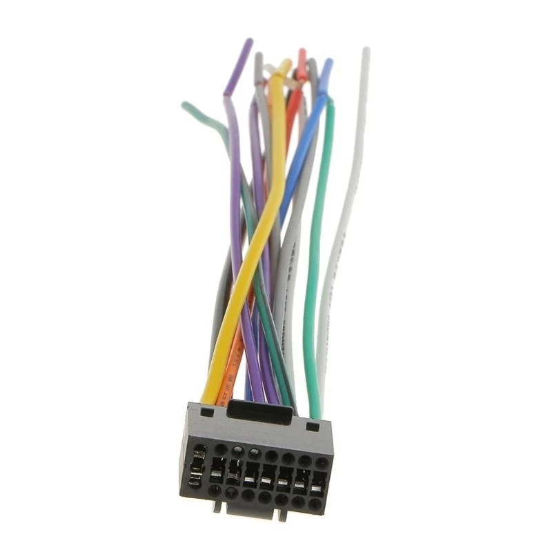 

16 PIN Plugs Wiring Harnesses Cable Radio Multimedias Player Car Sockets Modification