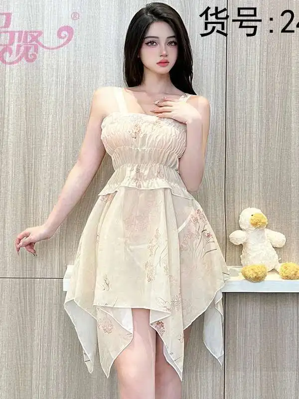 บ้านเซ็กซี่สายคล้อง Sleeping ดอกไม้ไม่สม่ําเสมอ Temptation สายคล้อง PURE Desire ลมโปร่งใสจี้ Elegant Charm 853O