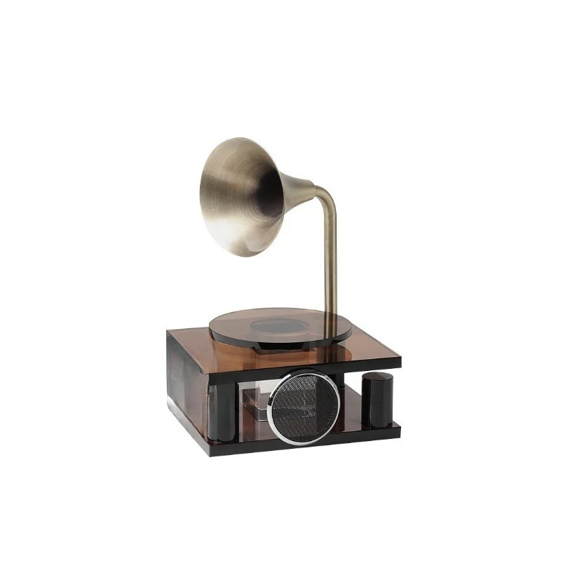 

Retro Italian record player desktop ornament model room light luxury living room TV cabinet
