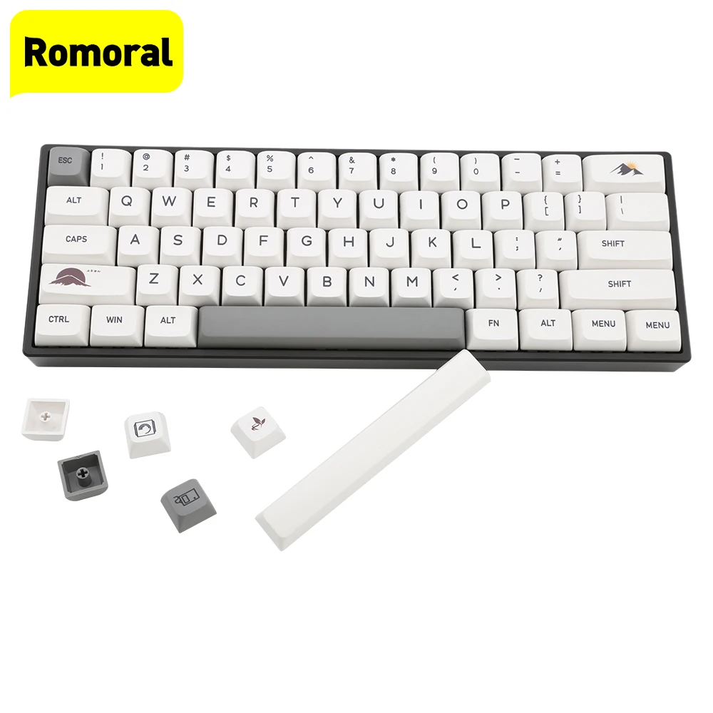 

New XDA Keycap Korean PBT 131 Keycaps English keycaps For Cherry MX Switch 104/87/61 Mechanical Keyboard