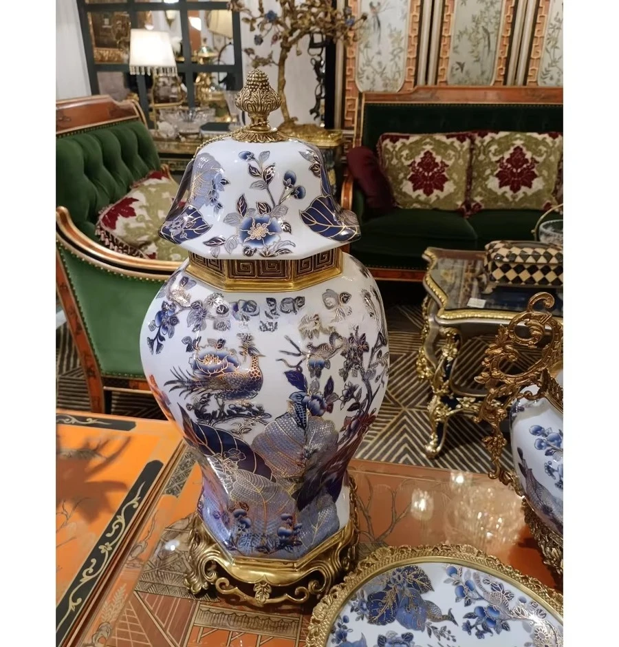 French antique handmade porcelain desktop tray home decoration, storage fruit tray home decoration accessories