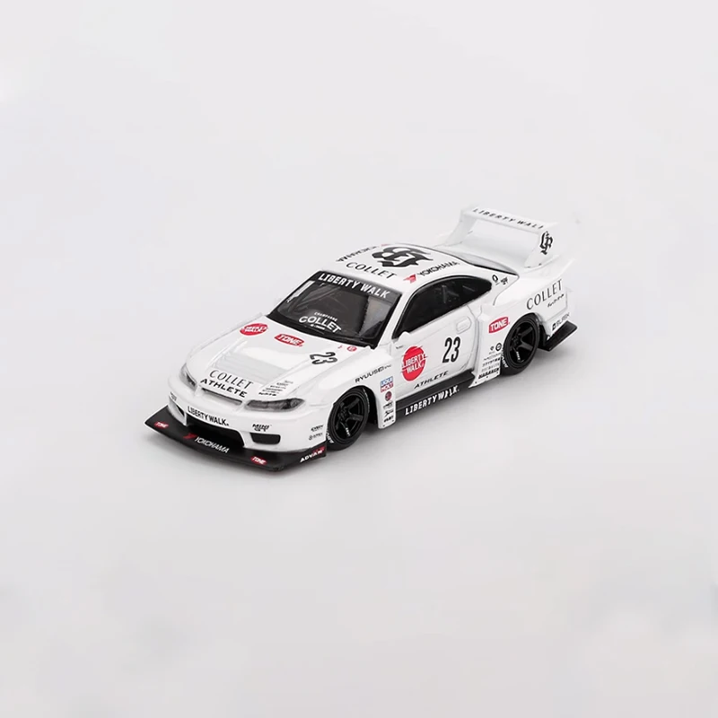 

Литой под давлением оригинальный масштаб 1:64 S15 SILVIA модель из сплава, имитация украшения, хобби, сувениры, коллекция подарков, статический дисплей