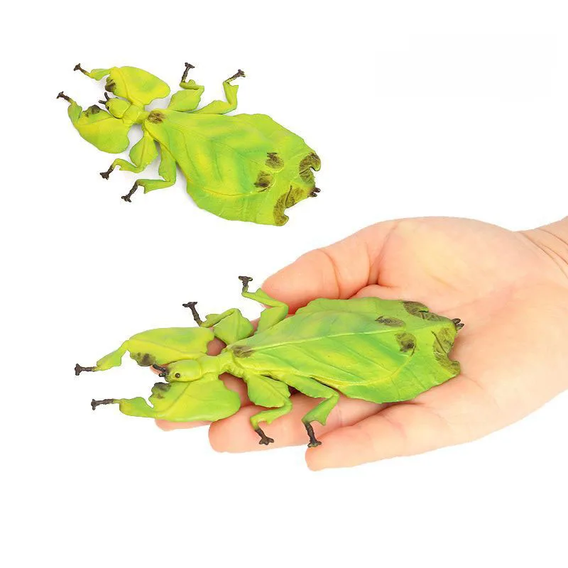 Interesting Children's Cognitive Simulation Insect Model Science Education Props Giant Leaf Leaf Worm Bamboo Worm Animal Toys