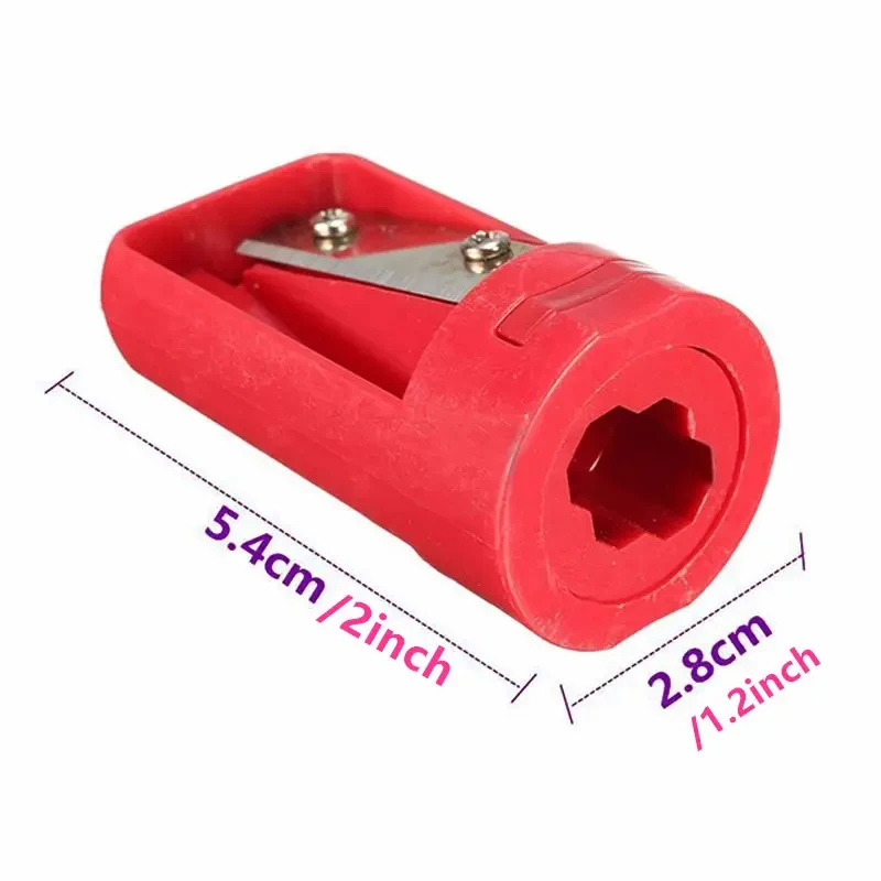 2PCS Creative Multifunctional Woodworking Pencil Sharpener Portable Single Hole Pencil Sharpener Universal Pencil Planer