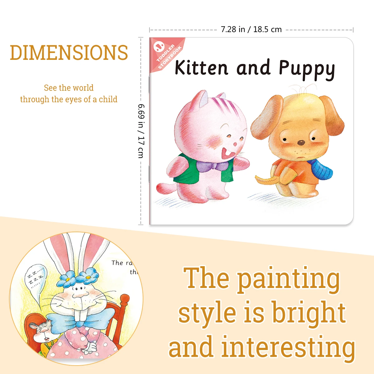 A set of 10 storybooks, featuring vivid and gentle stories, designed for amateur reading and knowledge enrichment