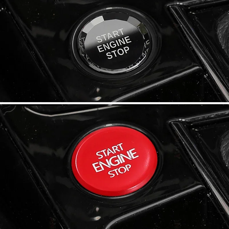 Crystal Style Start Stop Engine Switch Button Cover For Golf 7 Passat Lamando Sagitar Magotan CC POLO Lavida Tayron Terramont