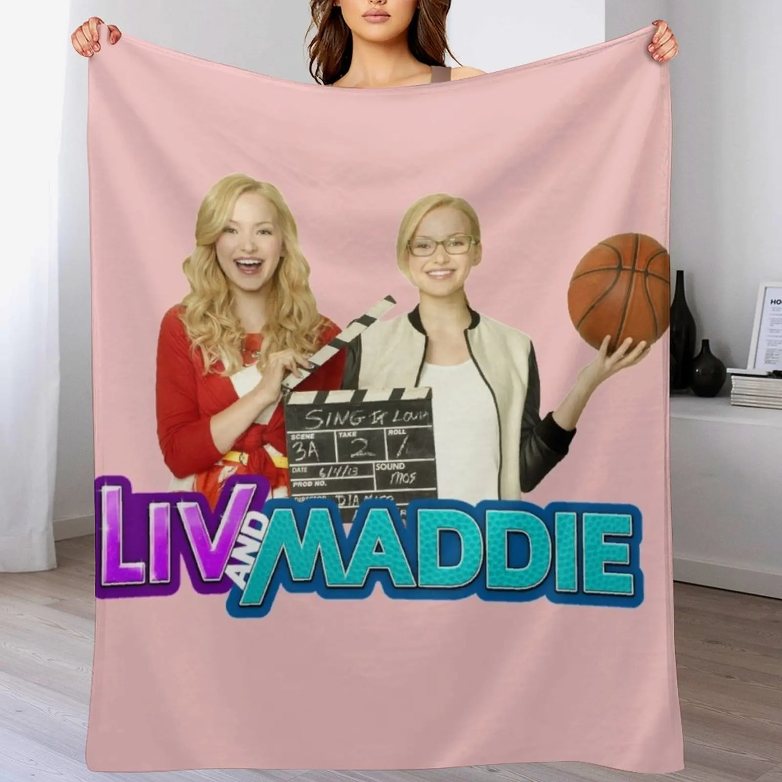 

Liv and Maddie, Liv and Maddie Stickers, Liv and Maddie Kids T-Shirt Throw Blanket Bed linens Designers Soft Plaid Blankets