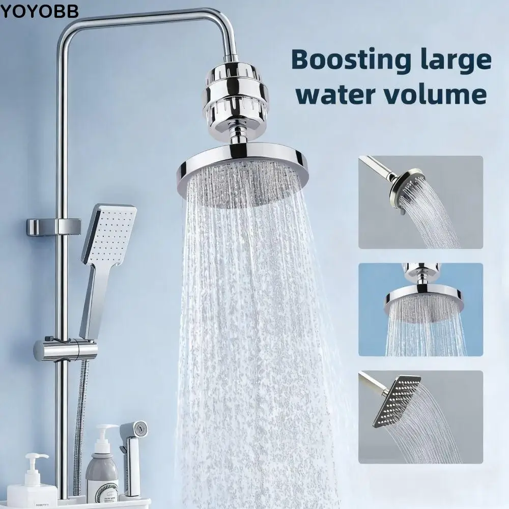 

360° Adjustable Shower Water Purification Filter Reduce Skin Dryness Adjustable Nozzle Chlorine Removal Filter
