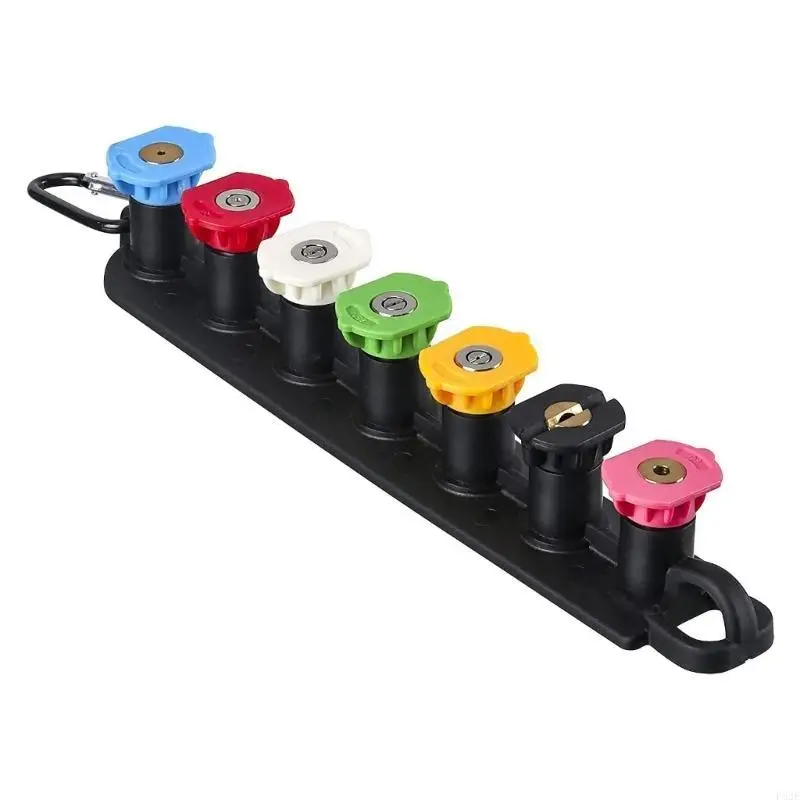 P82E Cleaning Nozzle Socket 7/5-color Fan-shaped Linear- Bracket High-pressure Water Nozzle Holder