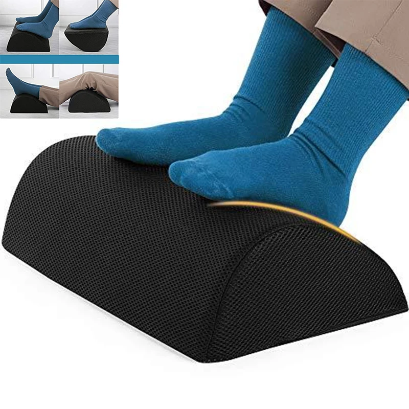 1pc under desk footrest, desk footstool for office car home，foot support ankle relaxation Foot Rest for Home Office Work Gaming