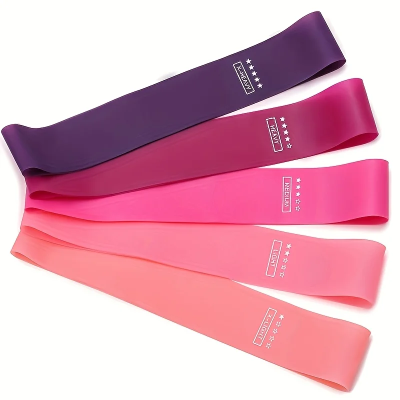 5pc fitness resistance ring, TPE material slimming leg and hip fitness equipment, colorful elastic band yoga supplies, essential