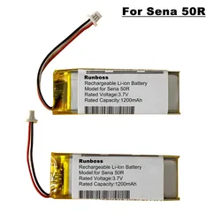 For Sena 50R , 50R-01D Motorcycles Sports Headset 3.7V 1200mAh Lithium Polymer Replacement Battery